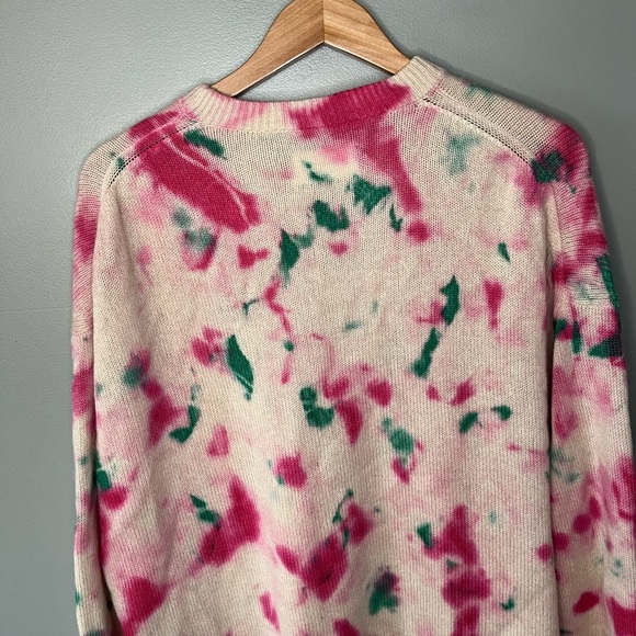 ZADIG & VOLTAIRE Markus Cashmere Sweater - Pink Tie Dye - Picture 9 of 14
